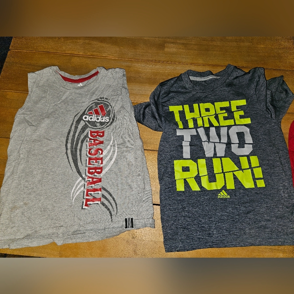 2 Adidas Shirts Size 7